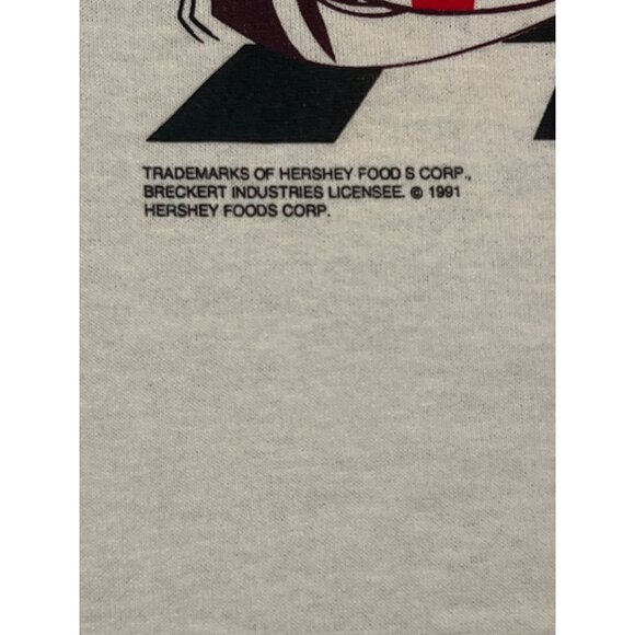 Vintage Hersheys Now Its Time 4 Chocolate Tee-XL1991 Tee-Rific Single Stitch - Picture 3 of 10